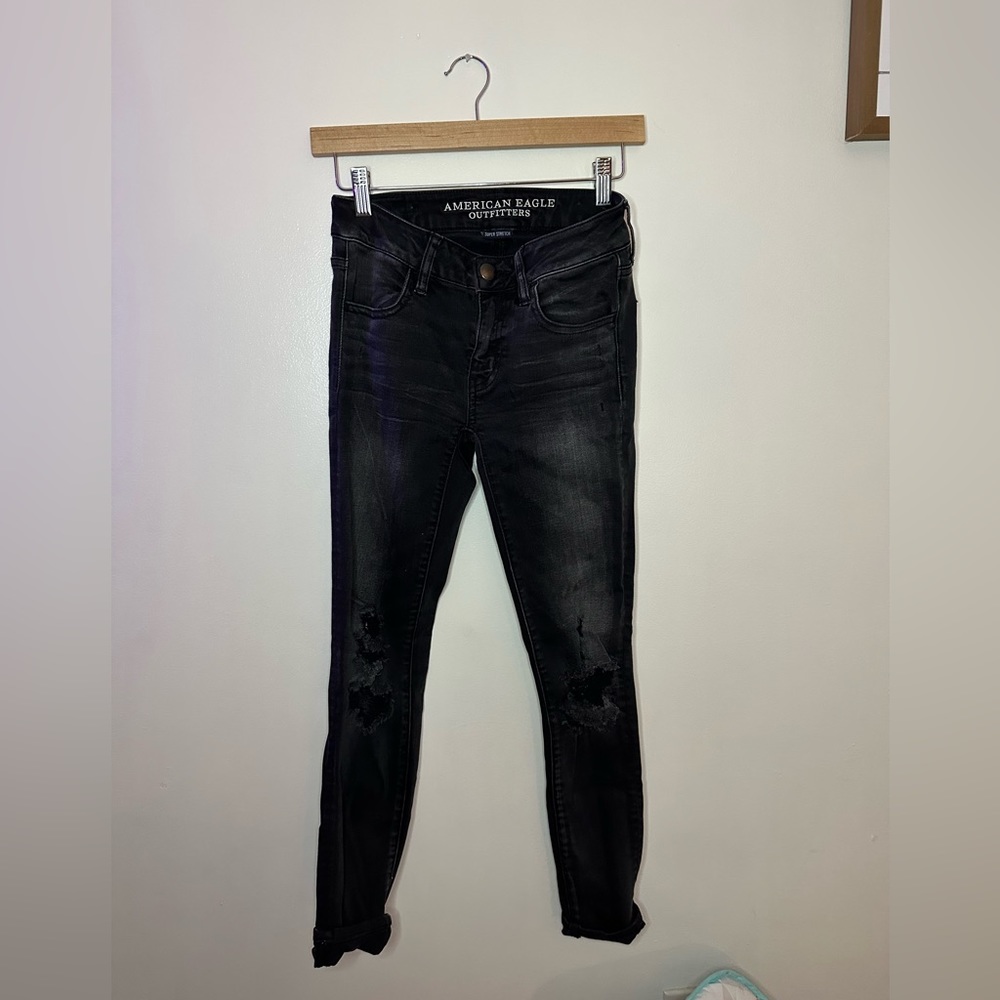 Woman's American Eagle jeggings, black